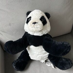 IKEA plush panda leaning